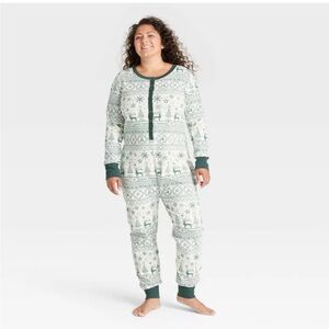 Hearth & Hand with Magnolia Reindeer Good Tidings Union Suit